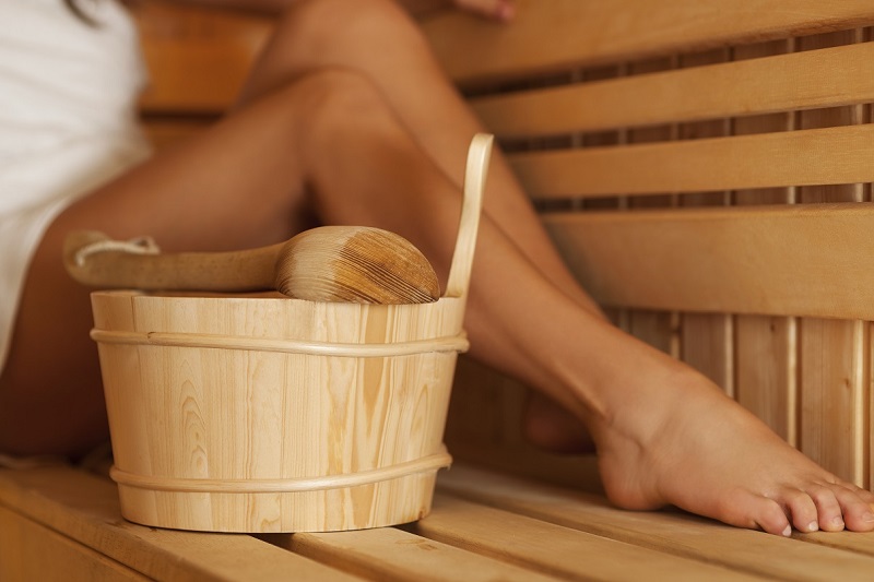 Sauna et hammam au spa du Camp du Domaine
